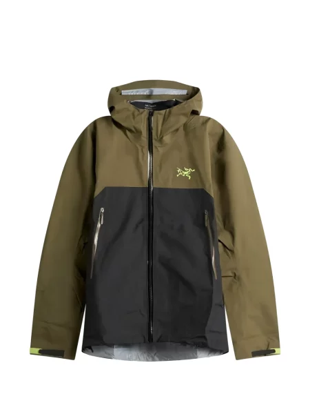 Geacă Arc'teryx cu glugă verde