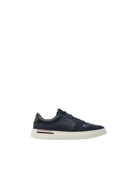Sneakersy Hugo skórzane niebieskie