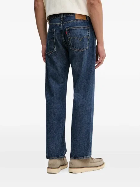Gulerat pantaloni Levi's® evazate zdrențuiți albastru
