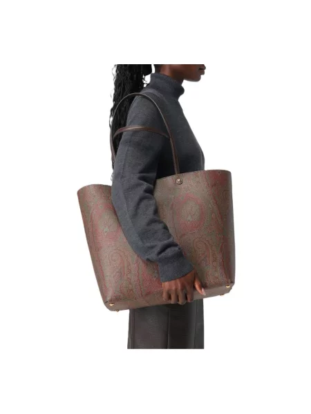 Shopperka Etro brązowa