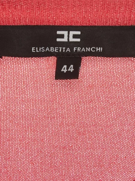 Kardigan Elisabetta Franchi veze ružičasta