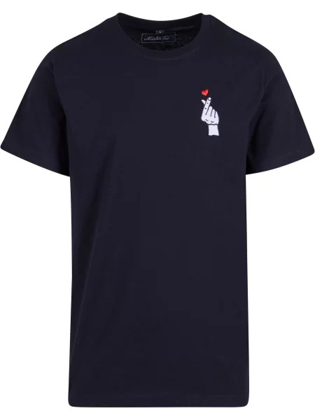 Mister Tee Tricou Love Sign sângeriu / negru alb