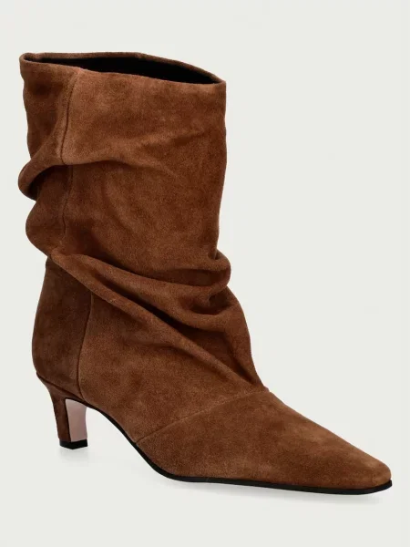 Steve Madden botine pentru femei din piele întoarsă Vexa maro