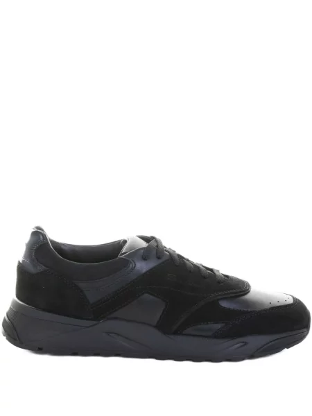 Sneakerși Santoni din piele negru