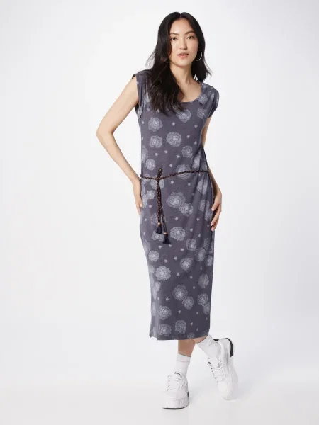Ragwear Rochie de vară gri închis alb