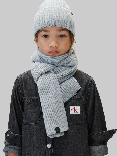 Căciulă copii Calvin Klein Jeans gri
