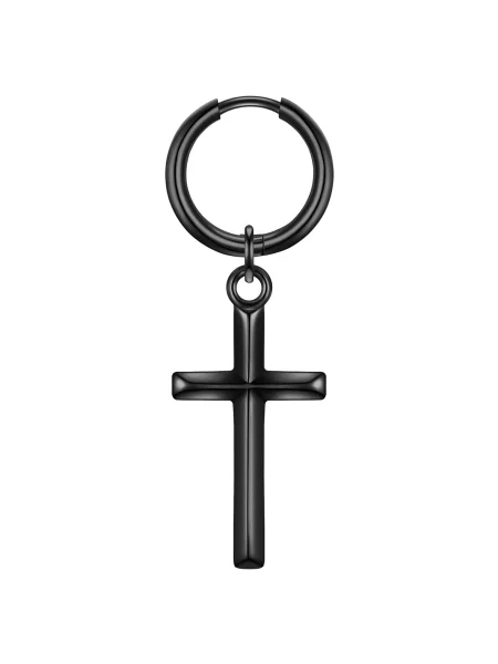 True Rebels Náušnice čierna