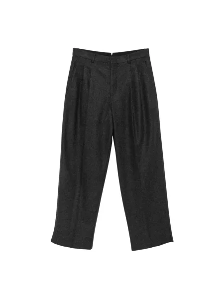 Spodnie Emporio Armani wełniane szare