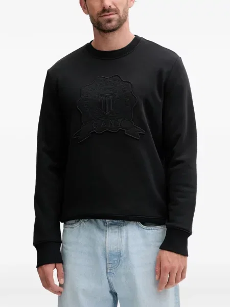 Hanorac crewneck Gant negru