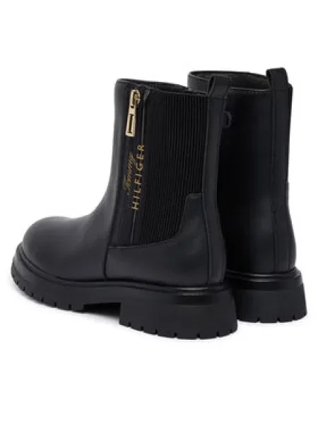 Škornji Tommy Hilfiger Ashlyn S črna