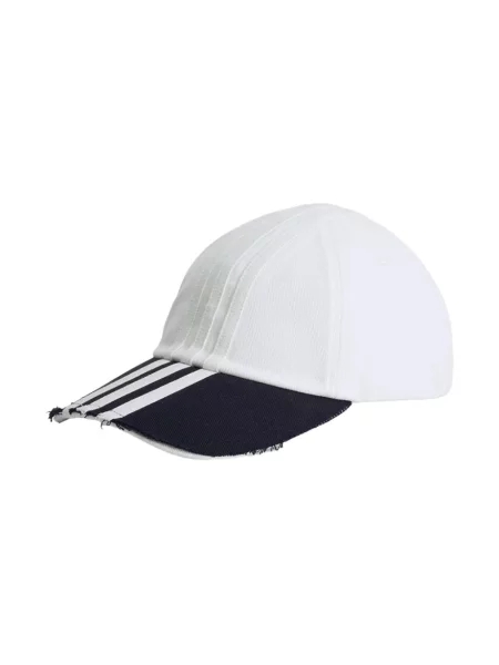 Czapka z daszkiem Y-3 w paski biała