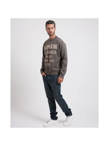 Sweter Armani Exchange szary
