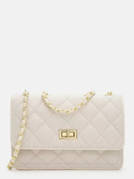 Кожаный клатч Borsa Leather белый