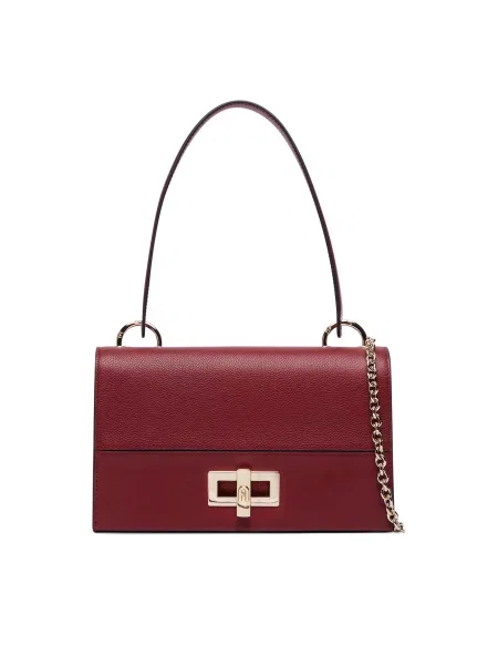 Ročna torba Furla Amelia M Bordo rdeča