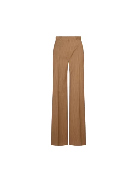 Spodnie Max Mara Studio wełniane brązowe