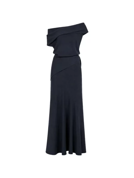 Rochie maxi Cortana plic albastru