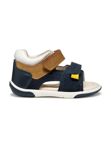 Geox Sandále B Sandal Zapito Tmavomodrá hnedá