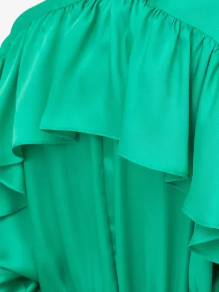 Rochie Day Birger Et Mikkelsen cu volane de costum verde