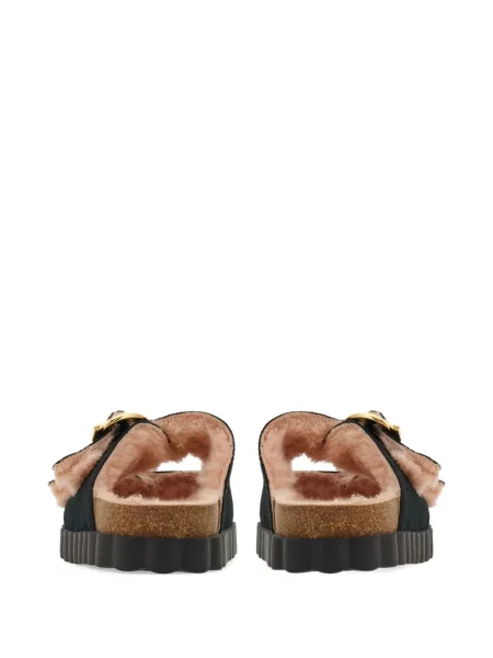 Sandale Ferragamo cu cataramă negru