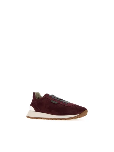 Sneakersy Brunello Cucinelli zamszowe fioletowe