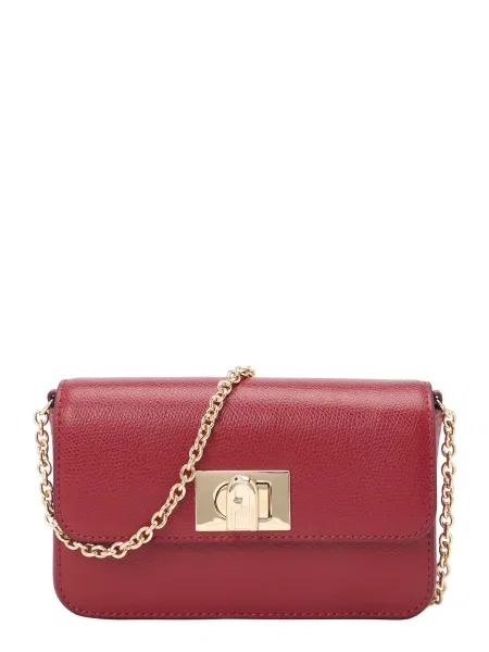 Furla De piele geantă poștaș FURLA MINI roșu