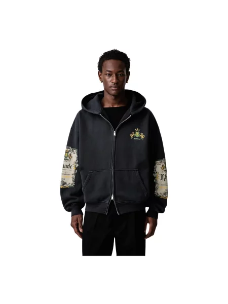 Bluza z kapturem Rhude z kapturem czarna