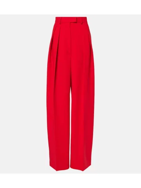 Вълнени панталон Sportmax червено