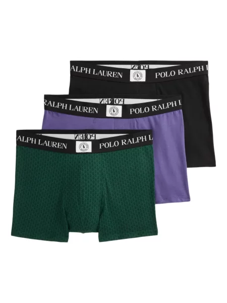 Briaunotas pusiau užtrauktukas zomšinės bokseriai Polo Ralph Lauren balta
