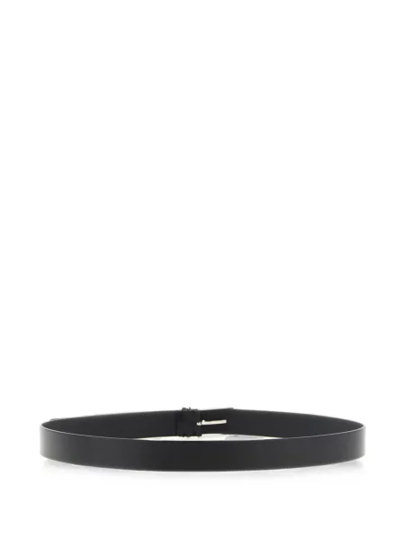 Cu centură curea Tom Ford din piele cu cataramă negru
