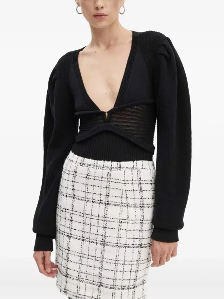 Pulover Iro cu decolteu în V negru