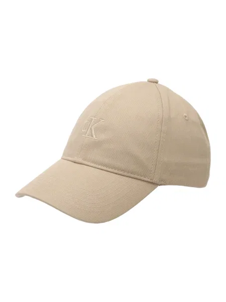 Calvin Klein Șapcă Monogram Embroidery Baseball Cap bej