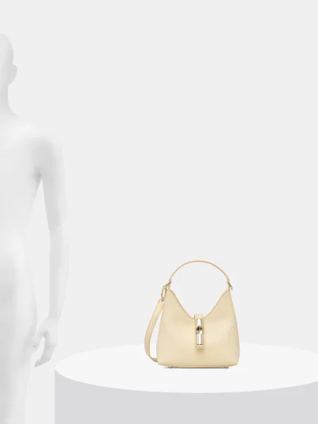 Кожаная сумка хобо Furla