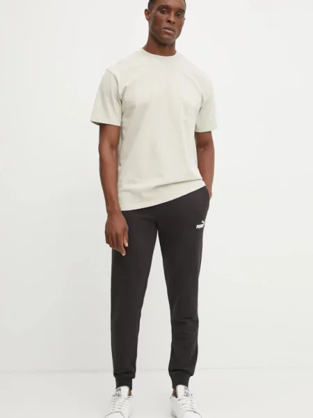 Спортивні штани Puma однотонні чорний