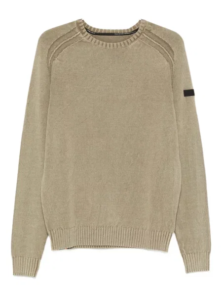 Pulover Rrd cu decolteu rotund verde