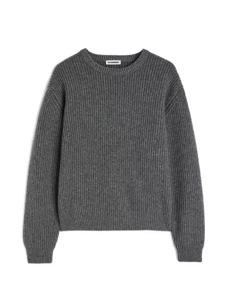Pulover Jil Sander de lână gri