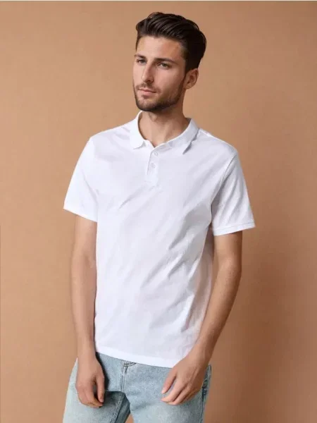 Sinsay Koszulka polo biały