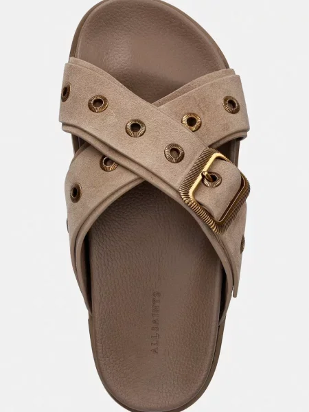 Шкіряні шльопанці AllSaints Suki Western Sandal