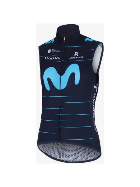 Kamizelka wiatrówka Movistar Team Replica L niebieska