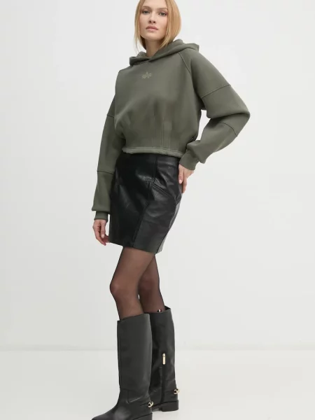 Pulover Alpha Industries s kapuco zelena