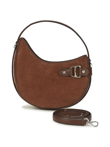 Crossbody kabelka Lauren Ralph Lauren hnedá