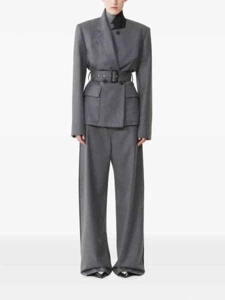 Pantaloni Lanvin cu cordon gri