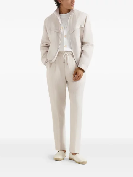 Cardigan Brunello Cucinelli de in alb
