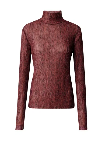 BOSS Majica Emata temno rdeča črna