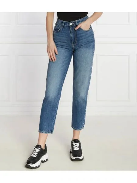 GUESS Blugi | Mom Fit albastru