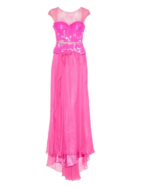 Rochie Gemy Maalouf din dantelă roz