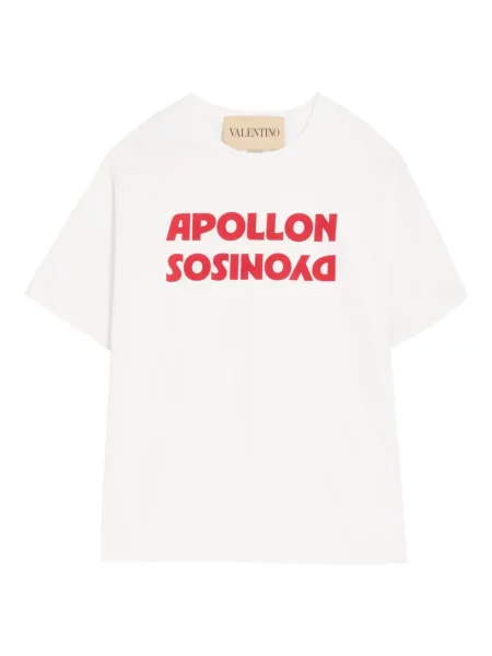 Tricou Valentino Garavani cu imagine alb