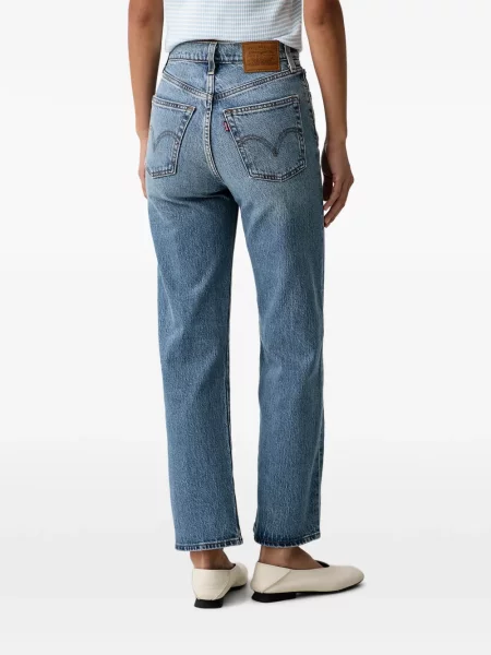 Prugasti ruksak Levi's® visoki struk siva