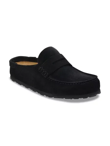 Birkenstock шльопанці мюлі замшеві Naples Wrapped Suede Leather