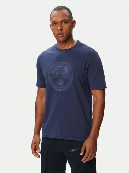 Napapijri Tricou S-Bollo SS 3 Bleumarin
