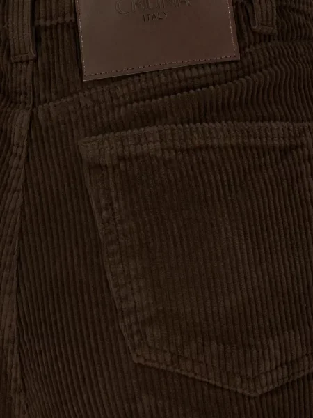 Pantaloni Cruna de catifea cord maro